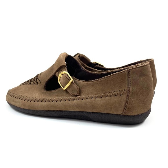 70's suede woven moccasin flats by POSITIVELY PEPPERS - Picture 12 of 13